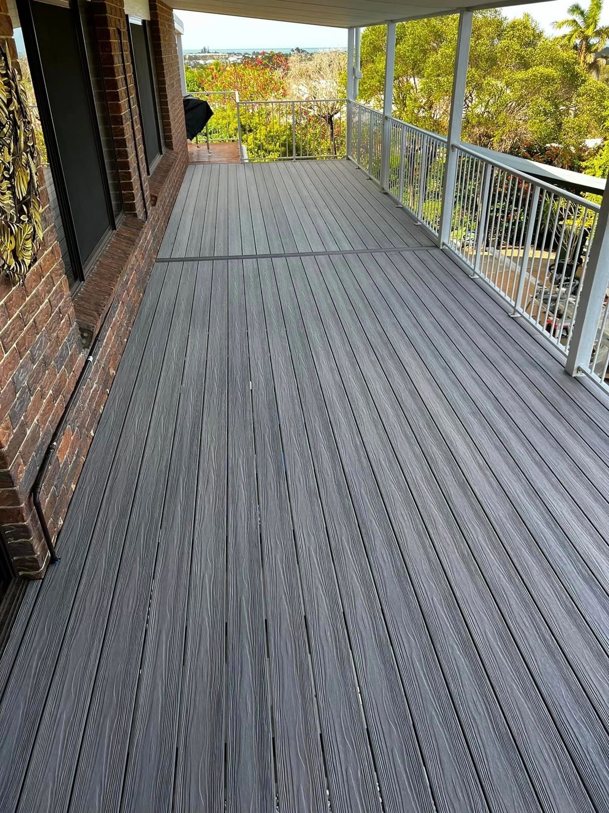 Composite deck over replaced joists — photograph 2