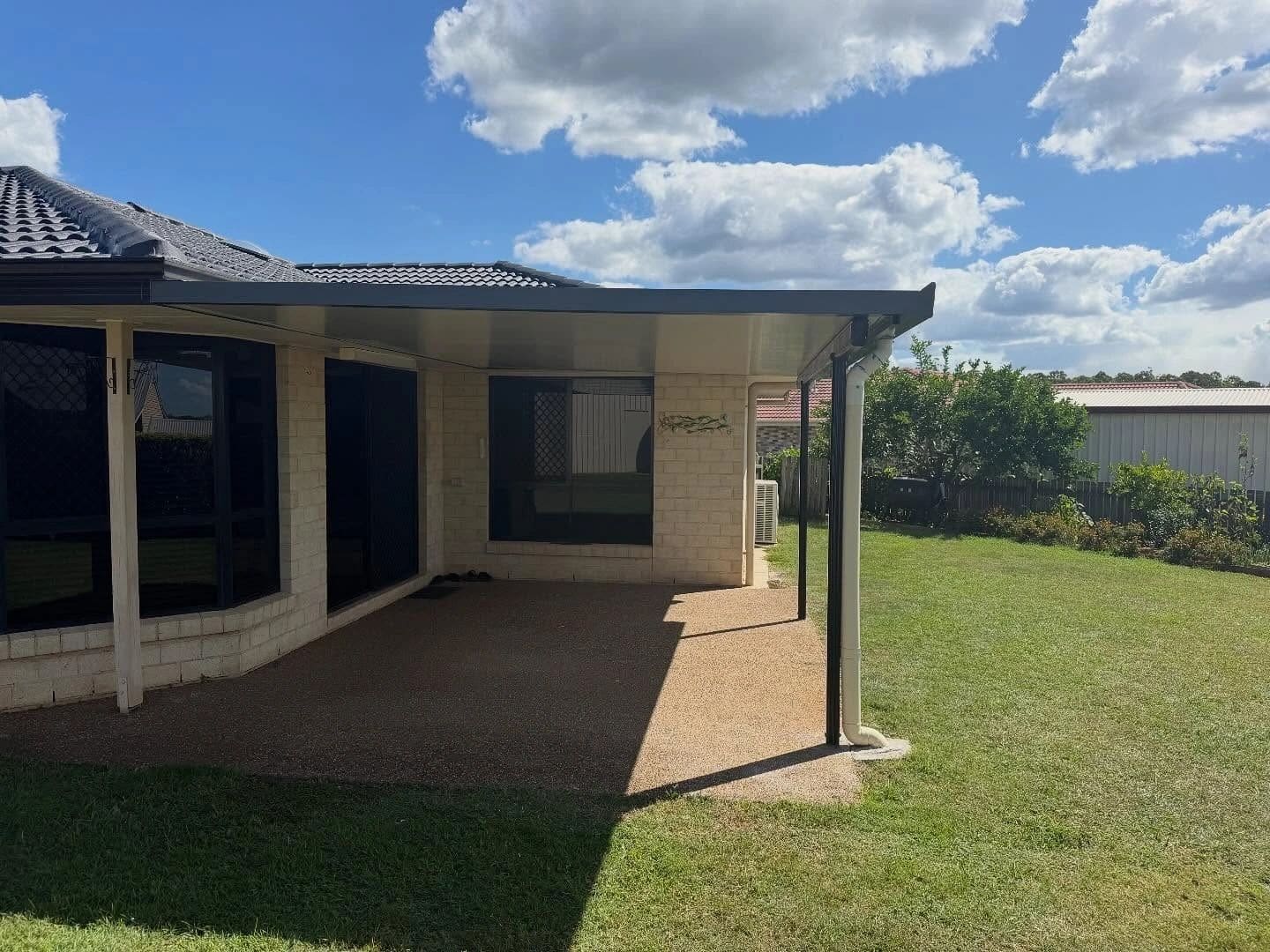 Retrofitted insulated patio roof