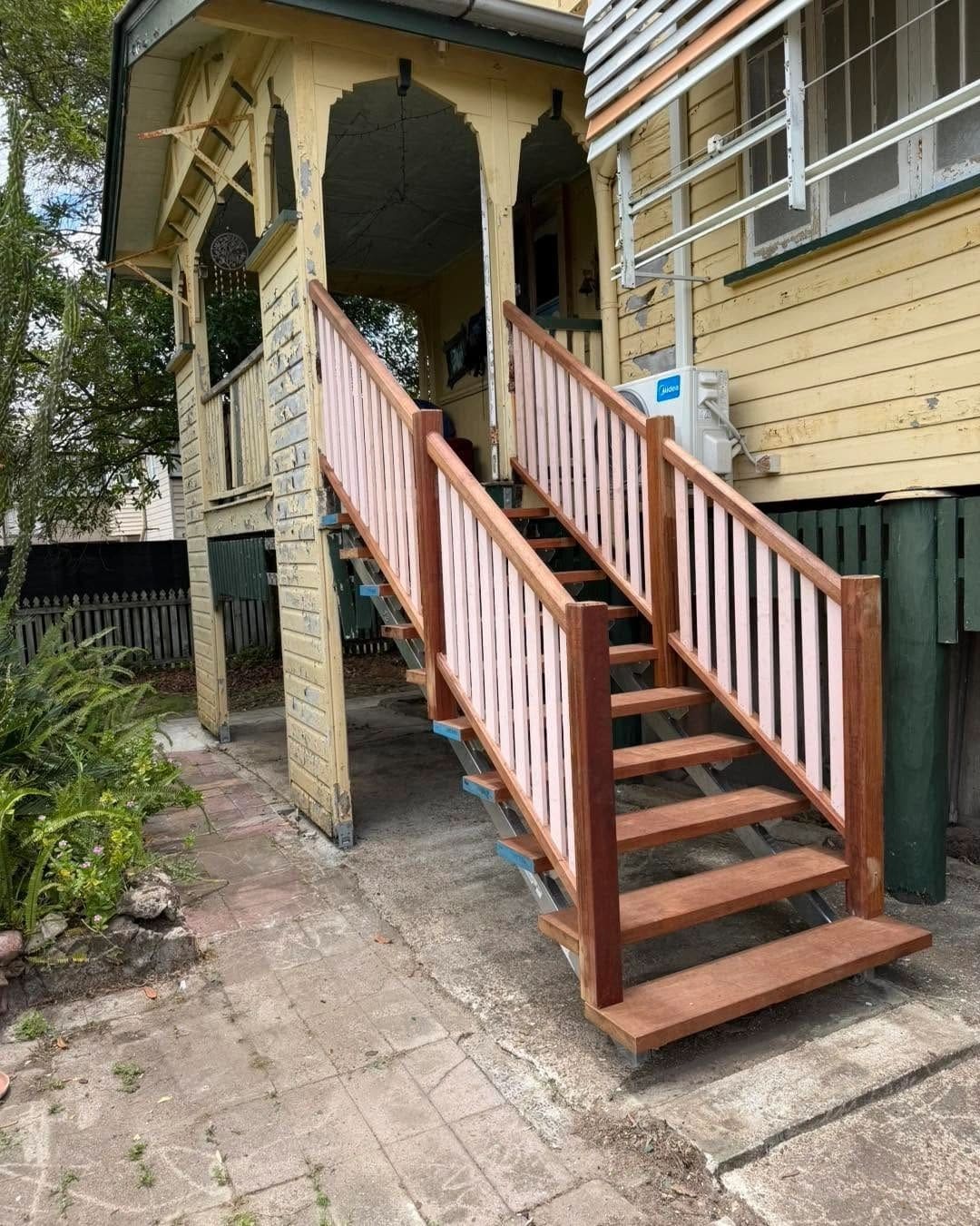 Full hardwood stair replacement