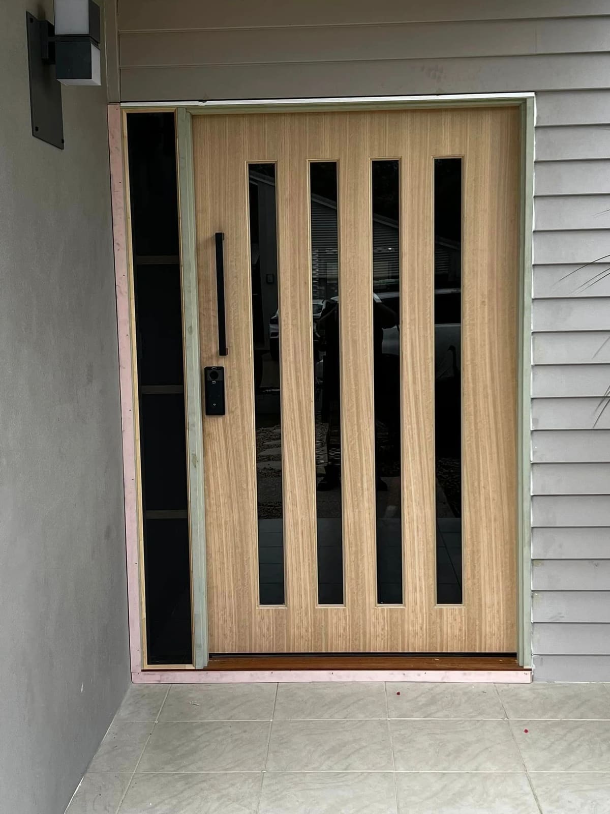 Custom Tassie Oak entry door