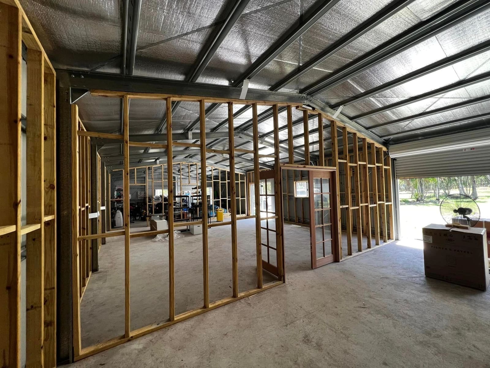 Shed converted for a home business