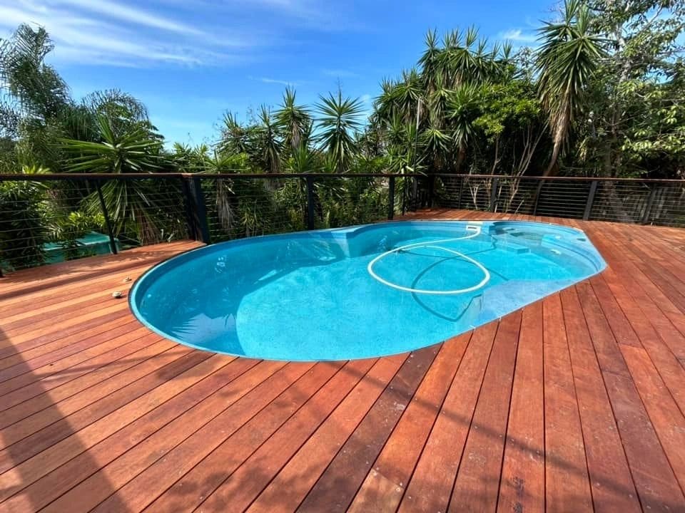 Merbau pool deck